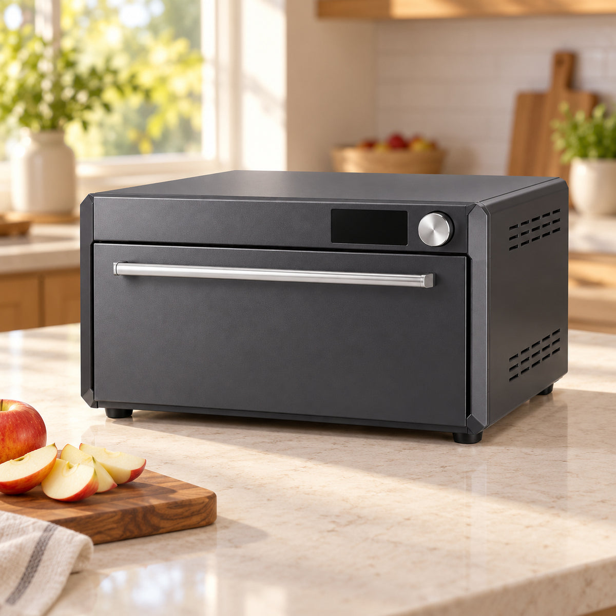 Low-Profile Four-Tray Digital Food Dehydrator